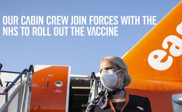 EasyJet Cabin Crew Support NHS Vaccination Programme