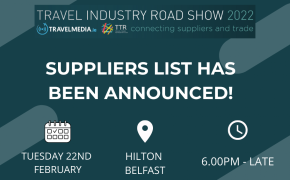 SUPPLIERS LIST ANNOUNCED FOR TTR TRAVEL INDUSTRY ROADSHOW!
