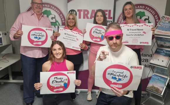 The Team at NI Travel News are Raising Money for Cancer Research