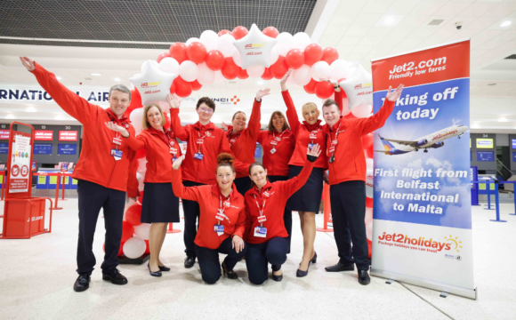 Jet2.com and Jet2holidays Celebrate First Flight to Malta from Belfast International Airport
