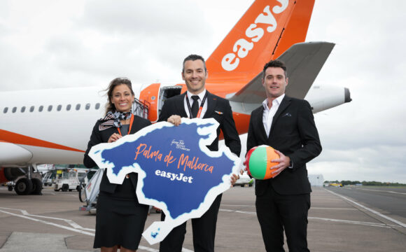 INAUGURAL EASYJET FLIGHTS TO PALMA DE MALLORCA TAKE OFF FROM BELFAST CITY AIRPORT