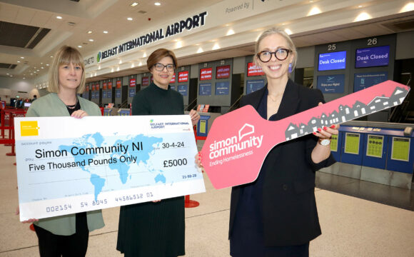 Simon Community NI Receives Funding Boost from Belfast International Airport