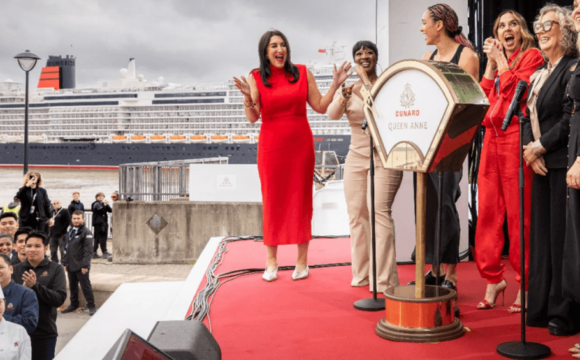 Cunard Queen Anne Named in Dazzling Ceremony in Liverpool